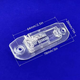 Achteruitrijcamera Volvo V70 XC60 XC70 XC90  full HD kentekenverlichting grote 170 graden kijkhoek