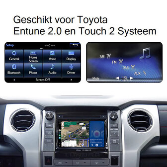 Toyota Apple Carplay Box Android Auto Module - Draadloze Interface uitbreiding Entune 2.0 en Touch 2 Systeem - Integratie met O