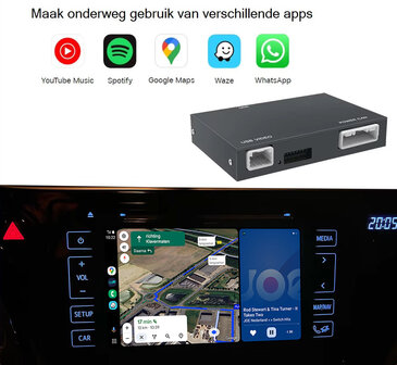 Toyota Apple Carplay Box Android Auto Module - Draadloze Interface uitbreiding Entune 2.0 en Touch 2 Systeem - Integratie met O