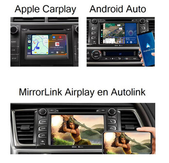 Toyota Apple Carplay Box Android Auto Module - Draadloze Interface uitbreiding Entune 2.0 en Touch 2 Systeem - Integratie met O