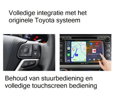 Toyota Apple Carplay Box Android Auto Module - Draadloze Interface uitbreiding Entune 2.0 en Touch 2 Systeem - Integratie met O