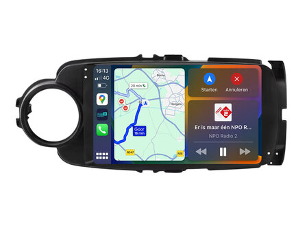 Android Navigatie Toyota Yaris 2011-2019 - Android OS - Apple Carplay - Android Auto - Draadloos - GPS - Wifi - Bluetooth - 9 i