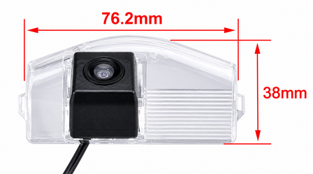 Achteruitrijcamera Mazda 2 &amp; 3 2004-2013 - Kentekenverlichting Full HD Camera - Fisheye - 170 graden kijkhoek -  AHD - IP68