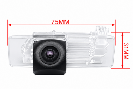 Achteruitrijcamera Volkswagen VW Skoda Plaatje - Kentekenverlichting Full HD Camera - Fisheye - 170 graden kijkhoek -  AHD - IP