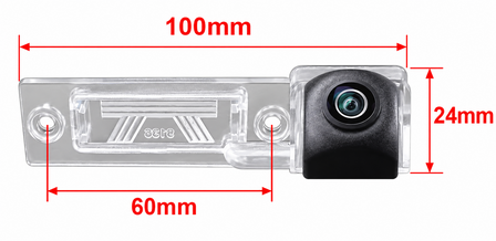 Achteruitrijcamera Volkswagen VW Skoda Schroefjes - Kentekenverlichting Full HD Camera - Fisheye - 170 graden kijkhoek -  AHD -