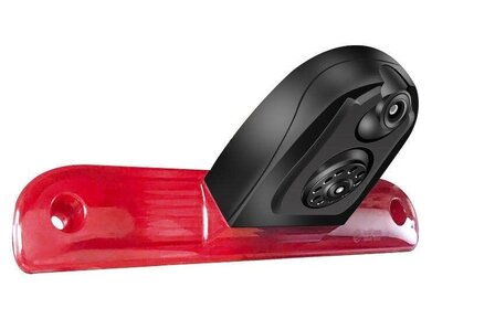 Dubbele Achteruitrijcamera Fiat Ducato Camper / Peugeot Boxer / Citro&euml;n Jumpy 2006-2021 - 3e Derde Remlicht HD Camera Du