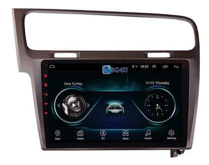 Navigatie radio VW Volkswagen Golf 7, Android OS, Apple Carplay, 10.1 inch scherm, Canbus, GPS, Wifi, Mirror link, OBD2, Bluetooth, 3G/4G, Zilverkleurig
