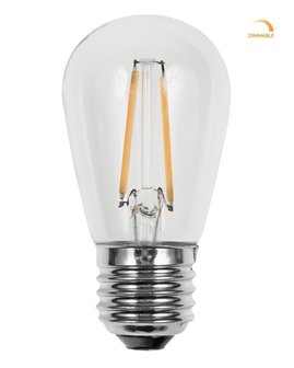 3x Retro LED Filament Lamp E27 fitting | Vintage Warm Wit 2700K 2 Watt Dimbaar | Retro LED Bulb | Set van 3 of 6 stuks