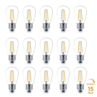 3x Retro LED Filament Lamp E27 fitting | Vintage Warm Wit 2700K 2 Watt Dimbaar | Retro LED Bulb | Set van 3 of 6 stuks
