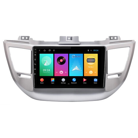 Navigatie radio Hyundai IX35 Tucson 2015-2018, Android OS, Apple Carplay, 9 inch scherm, Canbus, GPS, Wifi, OBD2, Bluetooth