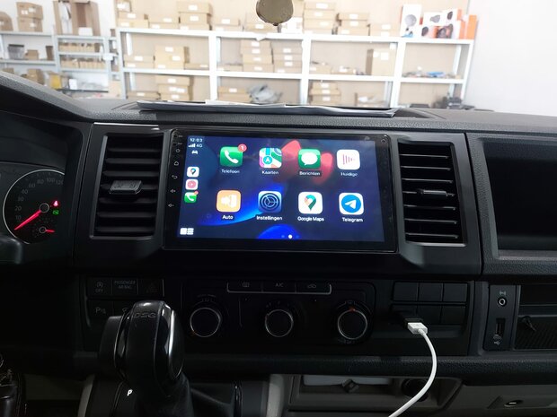 Navigatie radio VW Volkswagen T6 Transporter, Android, Apple Carplay, 9 inch scherm, GPS, Wifi, Bluetooth