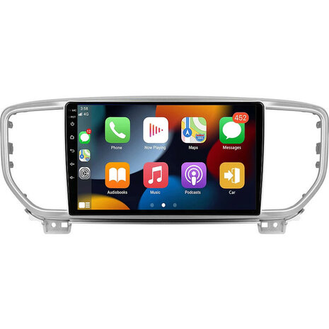 Navigatie radio Kia Sportage 2016-2018, Android OS, Apple Carplay, 9 inch scherm, Canbus, GPS, Wifi, Mirror link, OBD2, Bluetoo