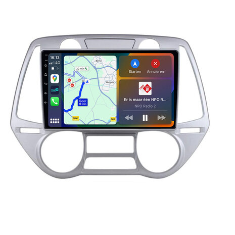 Android navigatie radio Hyundai i20 2008-2012 Climate Control