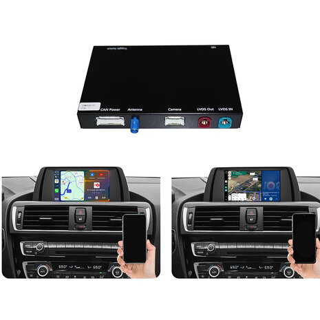 Draadloze Apple Carplay & Android Auto module BMW NBT Systeem | BMW Interface Navigatie uitbreiding NBT Systeem Draadloos | Behoud origineel scherm en functies