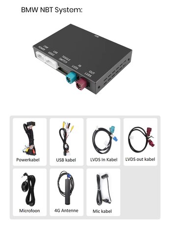 Draadloze Apple Carplay & Android Auto module BMW NBT Systeem | BMW Interface Navigatie uitbreiding NBT Systeem Draadloos | Behoud origineel scherm en functies