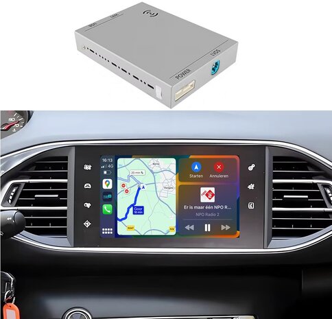Peugeot Citroen Draadloze Apple Carplay & Android Auto module PSA NAC Systeem
