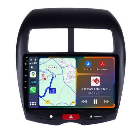 Android navigatie radio Mitsubishi ASX 2010-2016 Carplay Android Auto