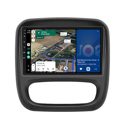 Android navigatie radio Opel Vivaro en Renault Trafic Apple Carplay Android auto
