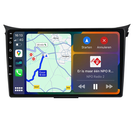 Android navigatie radio Hyundai i30 2012-2017 Apple Carplay Android Auto