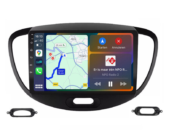 Android navigatie radio Hyundai i10 2007-2013 Apple Carplay Android Auto
