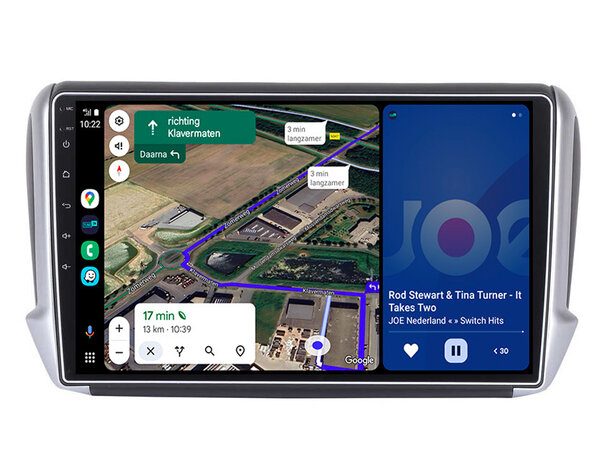Android navigatie radio Peugeot 208 en Peugeot 2008 2012-2018 Apple Carplay Android Auto