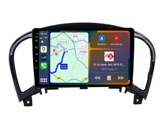 Android navigatie radio Nissan Juke 2010-2014 Apple Carplay Android Auto