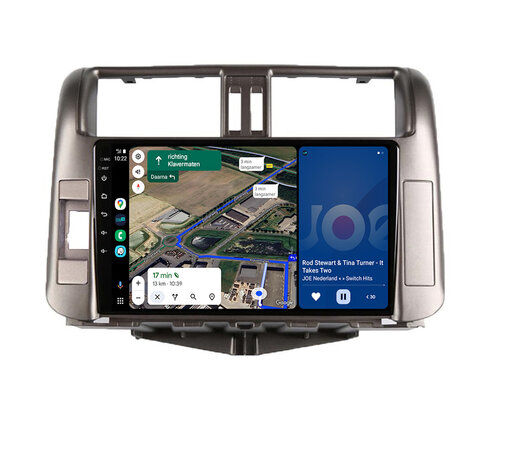 Android navigatie radio met Apple Carplay & Android Auto Draadloos & Bekabeld Toyota Landcruiser