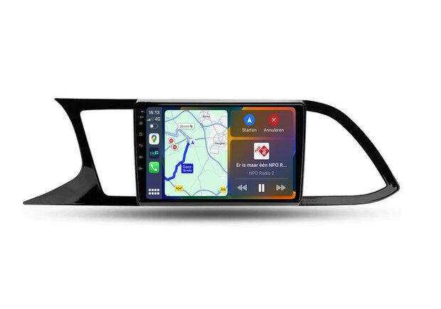 Android navigatie radio met Apple Carplay & Android Auto Draadloos & Bekabeld Seat Leon 5F MK3