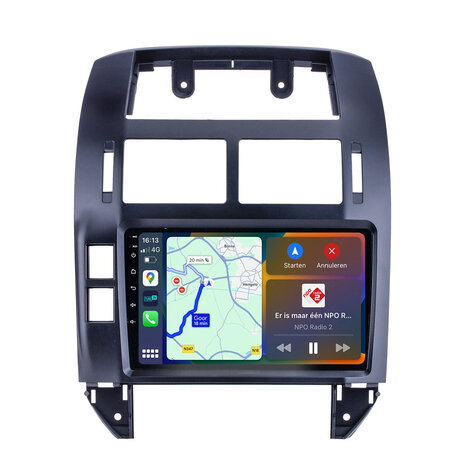 Android navigatie radio met Apple Carplay & Android Auto Draadloos & Bekabeld VW Polo 9N