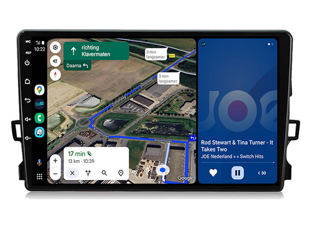 Android navigatie radio met Apple Carplay & Android Auto Draadloos & Bekabeld Toyota Auris