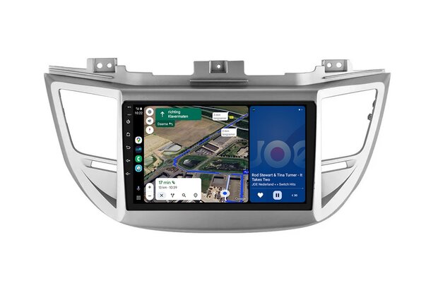 Android navigatie radio met Apple Carplay & Android Auto Draadloos & Bekabeld Hyundai IX35 Tucson