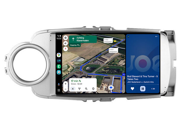 Android navigatie radio met Apple Carplay & Android Auto Draadloos & Bekabeld Toyota Yaris