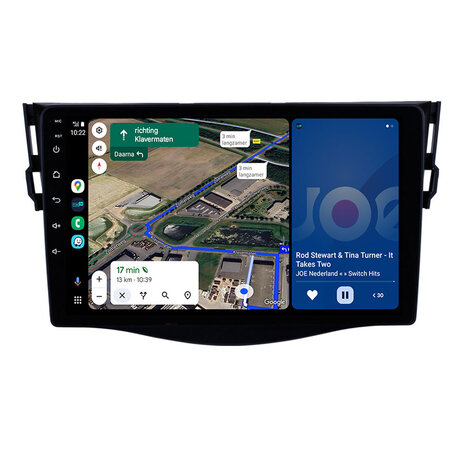 Android navigatie radio met Apple Carplay & Android Auto Draadloos & Bekabeld Toyota Rav4