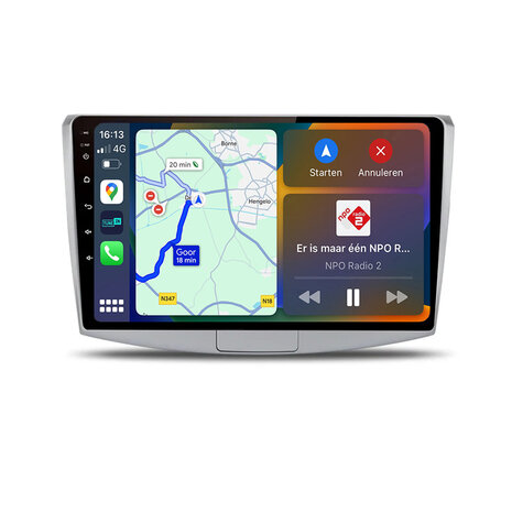 Android navigatie radio met Apple Carplay & Android Auto Draadloos & Bekabeld VW Passat B7