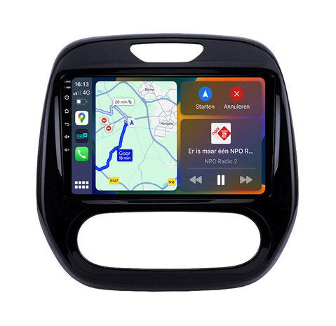 Android Navigatie Radio met Apple Carplay & Android Auto Draadloos & Bekabeld Renault Captur