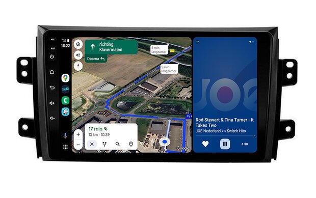 Android Navigatie Radio met Apple Carplay & Android Auto Draadloos & Bekabeld Suzuki SX4 Fiat Sedici 2005-2014