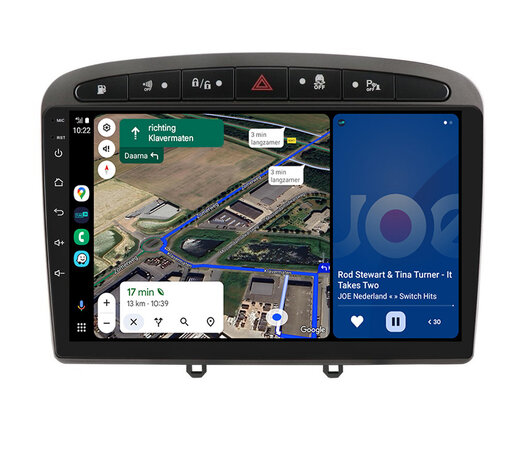 Android navigatie radio met Apple Carplay & Android Auto Draadloos & Bekabeld Peugeot 308