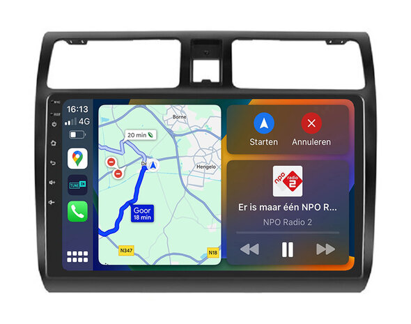 Android navigatie radio met Apple Carplay & Android Auto Draadloos & Bekabeld Suzuki Swift