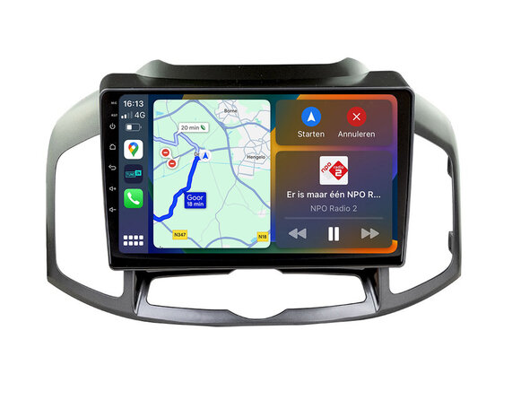 Android Navigatie Radio met Apple Carplay & Android Auto Draadloos & Bekabeld Chevrolet Captiva 2011-2016