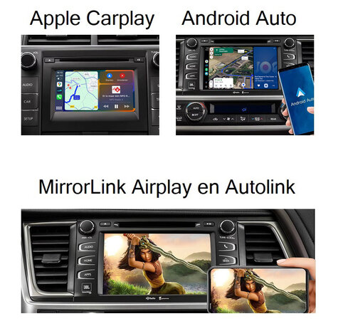 Toyota Apple Carplay Box Android Auto Module - Draadloze Interface uitbreiding Entune 2.0 en Touch 2 Systeem - Integratie met O
