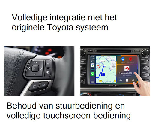 Toyota Apple Carplay Box Android Auto Module - Draadloze Interface uitbreiding Entune 2.0 en Touch 2 Systeem - Integratie met O