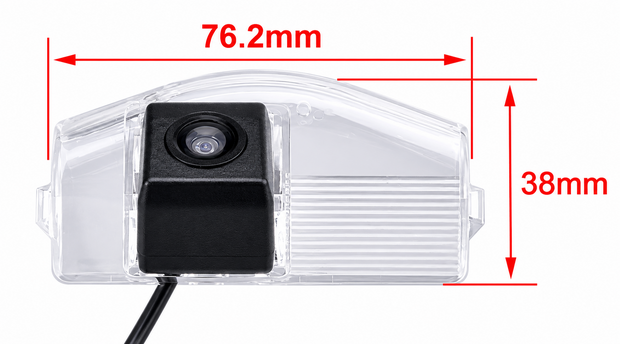 Achteruitrijcamera Mazda 2 & 3 2004-2013 - Kentekenverlichting Full HD Camera - Fisheye - 170 graden kijkhoek -  AHD - IP68