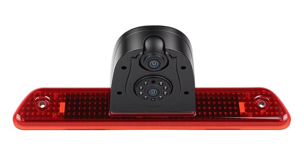 Dubbele Achteruitrijcamera Peugeot Expert / Citro&euml;n Jumper / Toyota ProAce 2007-2016 - 3e Derde Remlicht HD Camera Dual 