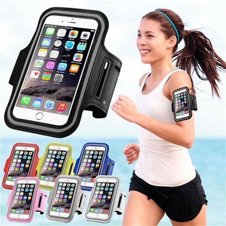 Universele Sportarmband Voor Smartphones van inch Hardloop Armband voor Apple iPhone, Samsung Galaxy en andere Smartphones -