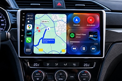 Autospeakers in een auto