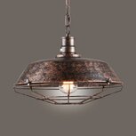 Stoere Robuuste Retro Industriële Hanglamp | Vintage Metalen Bar Cafe Style Hang Lamp | Inclusief Edison Filament Lichtbron | Kleur Roestkleur Stoere Robuuste Retro Industriële Hanglamp | Vintage Metalen Bar Cafe Style Hang Lamp | Inclusief Edison Filament Lichtbron | Kleur Roestkleur