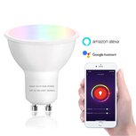 WiFi Smart Bulb GU10 LED Spot | RGB & Warm Wit WiFi Lamp | Slimme LED Spot werkt met Google Home, Alexa & Siri WiFi Smart Bulb GU10 LED Spot | RGB & Warm Wit WiFi Lamp | Slimme LED Spot werkt met Google Home, Alexa & Siri