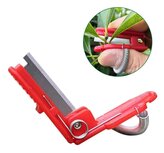 Duim Mesje voor Tuinieren - Vingermes voor Snijden van Planten Groenten en Fruit - Planten Knipper Tuinschaar Tuingereedschap - Planten & Groenten Doppen - Rood Duim Mesje voor Tuinieren - Vingermes voor Snijden van Planten Groenten en Fruit - Planten Knipper Tuinschaar Tuingereedschap - Planten & Groenten Doppen - Rood