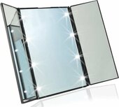 Draagbare LED Make-up Spiegel met Verlichting - Spiegel met LED Verlichting - Portable Make-up Spiegel - 8 LEDs - Zwart Draagbare LED Make-up Spiegel met Verlichting - Spiegel met LED Verlichting - Portable Make-up Spiegel - 8 LEDs - Zwart