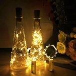 3 Stuks Led Kurk Flesverlichting Decoratie incl. Batterijen – Feestverlichting & Sfeerlampen - Bottle light Verlichting - Inclusief batterijen - 2 meter 20 LEDs - Warm Wit 3 Stuks Led Kurk Flesverlichting Decoratie incl. Batterijen – Feestverlichting & Sfeerlampen - Bottle light Verlichting - Inclusief batterijen - 2 meter 20 LEDs - Warm Wit